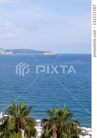 法國南部尼斯的夏日海景。 142215167