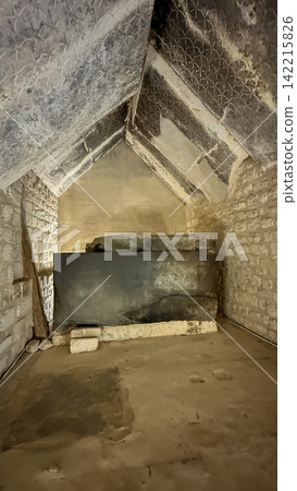 The Pyramid of Teti, a smooth pyramid located in the ancient complex at Saqqara, Egypt. 142215826