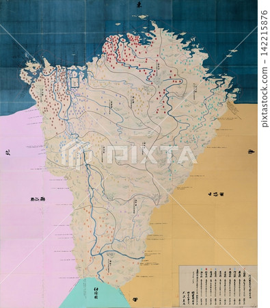 江戶時代地圖,1838 年(天保 9 年):天保國地圖,阿波國(今德島縣) 江戶時代地圖,1838 年(天保 9 年):天保國地圖,阿波國(今德島縣) 142215876
