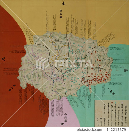 江戶時代地圖，1838 年（天保 9 年）：天保國地圖，伊賀國（今三重縣西部） 142215879