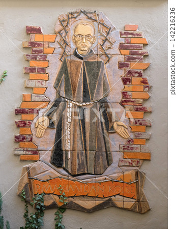 Saint Maximilian Kolbe, Mariahilf church in Graz, Styria, Austria Saint Maximilian Kolbe, Mariahilf church in Graz, Styria, Austria 142216236