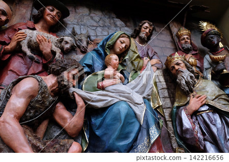Nativity Scene, altarpiece in the church of Saint Matthew in Stitar, Croatia Nativity Scene, altarpiece in the church of Saint Matthew in Stitar, Croatia 142216656