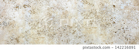 Travertine stone texture showing natural porous surface Travertine stone texture showing natural porous surface 142216891