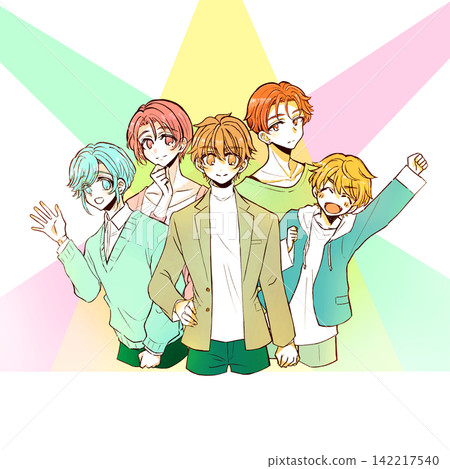 Idol group, 5 members, Light Idol group, 5 members, Light 142217540