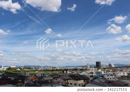 夏天的藍天白雲 夏天的藍天白雲 142217553