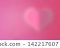 Abstract blurred pink heart background for Valentine's Day 142217607
