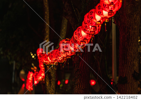 Colorful New Year lanterns on Dihua Street Colorful New Year lanterns on Dihua Street 142218402