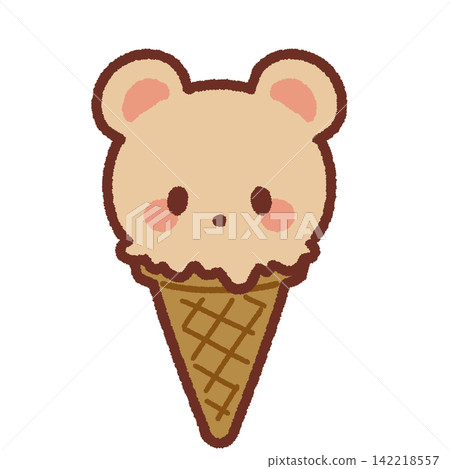 Animal-shaped ice cream - Bear Animal-shaped ice cream - Bear 142218557
