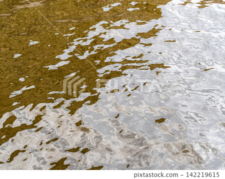 river water surface is covered with light ripples river water surface is covered with light ripples 142219615
