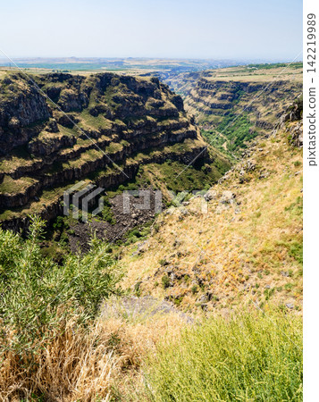 view of Kasagh ravine from Saghmosavank Monastery view of Kasagh ravine from Saghmosavank Monastery 142219989