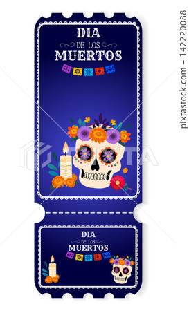 Festive Day of the Dead Celebrations Featuring Colorful Skull Decor, Candles, and Flowers Symbolizing Life and Remembrance Festive Day of the Dead Celebrations Featuring Colorful Skull Decor, Candles, and Flowers Symbolizing Life and Remembrance 142220088