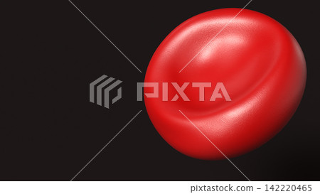 Detailed Red Blood Cell Medical Illustration 3d render. 142220465