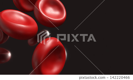 Red Blood Cells Flowing Through Human Circulation 3d render. Red Blood Cells Flowing Through Human Circulation 3d render. 142220466