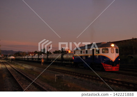 Old-style locomotive of the State Railway of Thailand (DA.500 series) Old-style locomotive of the State Railway of Thailand (DA.500 series) 142221888
