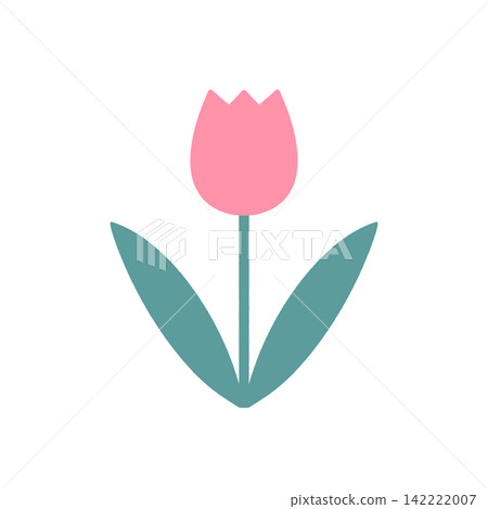 Hand-drawn style tulip, flower, spring illustration B01 Hand-drawn style tulip, flower, spring illustration B01 142222007