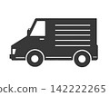 用於運輸貨物的貨車輪廓 142222265