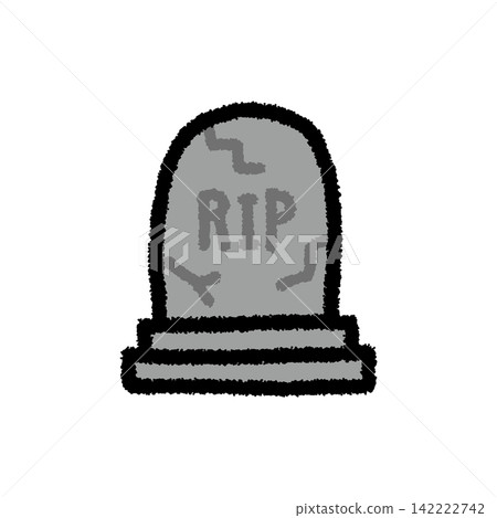 Halloween gravestone cute hand-drawn icon illustration Halloween gravestone cute hand-drawn icon illustration 142222742