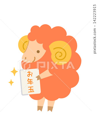 一幅色彩鮮豔的綿羊插圖,非常適合用作新年賀卡,表達他們對收到新年壓歲錢的喜悅之情。 一幅色彩鮮豔的綿羊插圖,非常適合用作新年賀卡,表達他們對收到新年壓歲錢的喜悅之情。 142223915