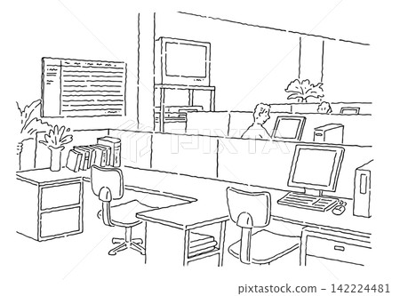 Office (line drawing) Office (line drawing) 142224481