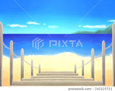 Stairs with sea view 142225721