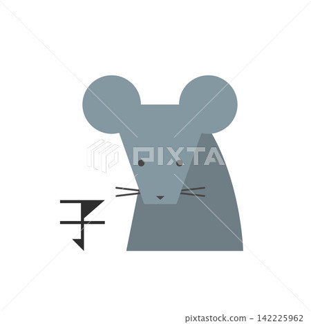 平面插畫:中國十二生肖(鼠年) 平面插畫:中國十二生肖(鼠年) 142225962