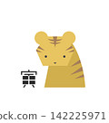 Flat illustration: The Chinese Zodiac (Year of the Tiger) 142225971