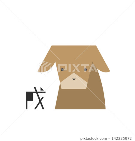 Flat illustration: The Chinese Zodiac (Year of the Dog) Flat illustration: The Chinese Zodiac (Year of the Dog) 142225972
