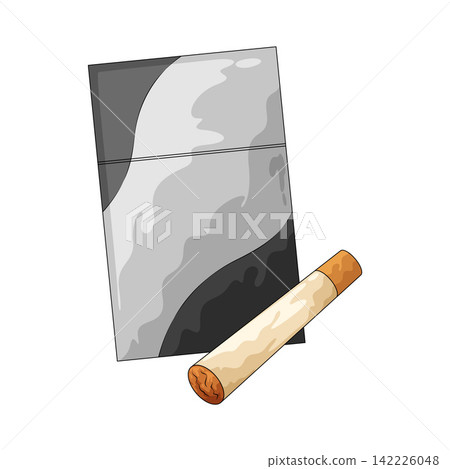Illustration of Cigarette Pack 142226048