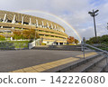 Tokyo, Japan - Nov 21,2024 : The Japan National Stadium formerly known as New National Stadium in Tokyo, Japan on Nov 21,2024. 142226080