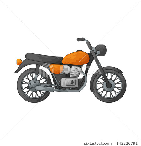 Illustration of motorcycle Illustration of motorcycle 142226791