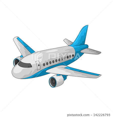 Illustration of airplane Illustration of airplane 142226793