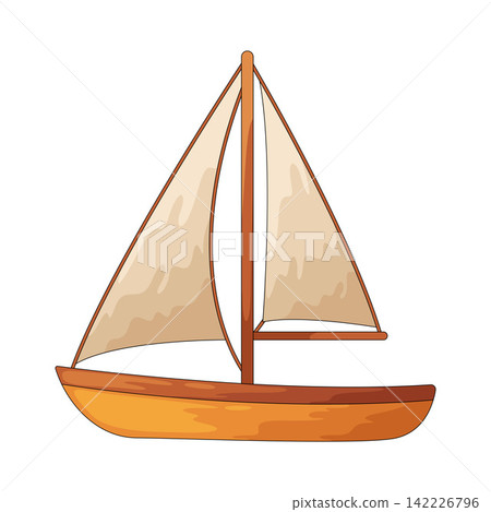 Illustration of sailboat 142226796