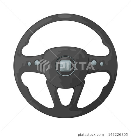 Illustration of car steering wheel Illustration of car steering wheel 142226805