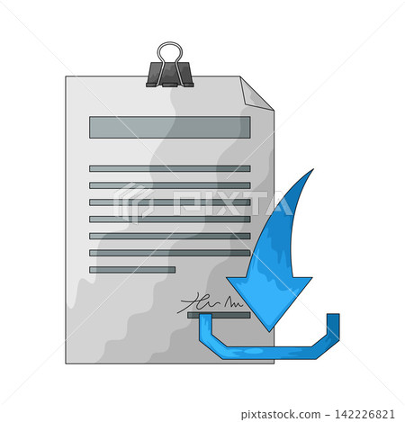 Illustration of Document Download 142226821