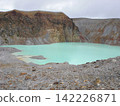 Water coming out of a volcanic crater 142226871