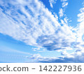Dynamically spreading clouds and blue sky 142227936