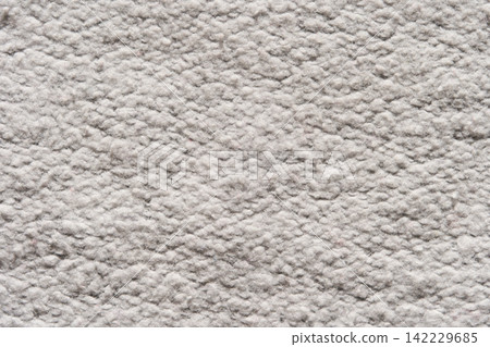 Light Beige Textured Textile Surface Filling Frame With Dense Fluffy Loops, Subtle Irregular Relief Light Beige Textured Textile Surface Filling Frame With Dense Fluffy Loops, Subtle Irregular Relief 142229685
