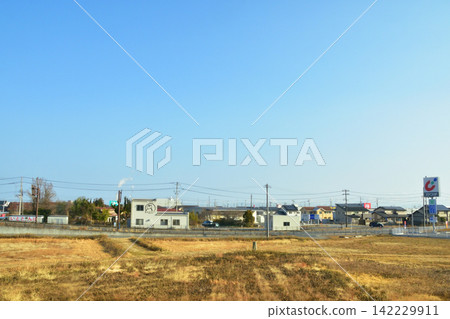 Scenery along the JR East Joban Line (winter morning, 2023) Scenery along the JR East Joban Line (winter morning, 2023) 142229911