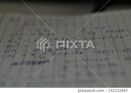 Soft focus macro handwritten calculus notes Soft focus macro handwritten calculus notes 142232667