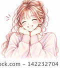 Woman winking 142232704