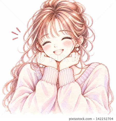女人眨著眼睛 女人眨著眼睛 142232704
