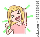Illustrations of a person striking a pose of accomplishment_1-2 142233416