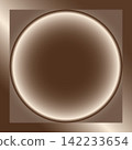 Luminous Circle Frame Background (Reddish Brown x Copper) Vector Material | Transparent Background 142233654