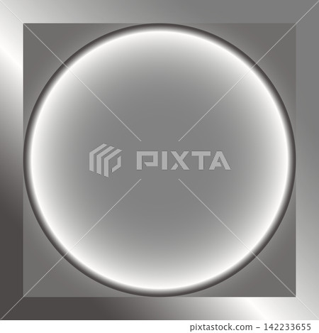 Luminous Circle Frame Background (Steel Gray) Vector Material | Transparent Background Luminous Circle Frame Background (Steel Gray) Vector Material | Transparent Background 142233655