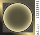 Luminous Circle Frame Background (Olive Gold) Vector Material | Transparent Background 142233661