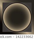 Glowing Circle Frame Background (Dark Brown x Bronze) Vector Material | Transparent Background 142233662