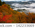 Autumn leaves and sea of clouds at Tachisato Kōjin Shrine 142233669
