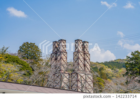 靜岡縣伊豆之國市的頡山反射爐一景 靜岡縣伊豆之國市的頡山反射爐一景 142233714