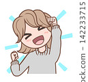Illustrations of a person striking a pose of accomplishment_1-6 142233715
