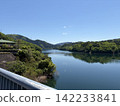 Mountain reflected in the dam lake 142233841